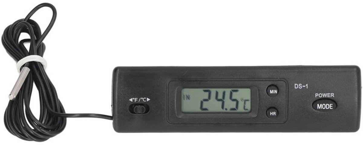 Mini digitale elektronische thermogeschikt voorer en hygrogeschikt voorer, geschikt voor zowel binnen als buiten, geschikt voor digitale temperatuur- en vochtigheidsweergave.