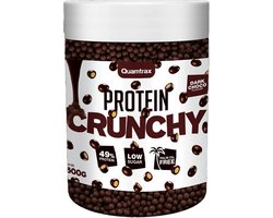 Quamtrax Nutrition Protein Crunchy - Boules de protéines au chocolat - 500 grammes - Chocolat noir