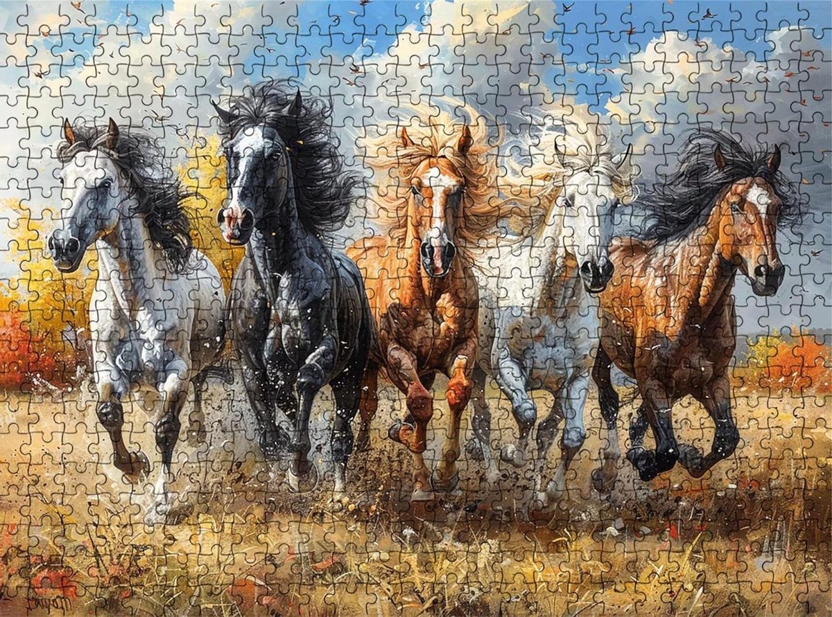 Houten Puzzel - Legpuzzel Volwassenen - Ontspanning en Geheugen - XXL Formaat 4000 Stukjes - 141 x 87 cm - Multicolor