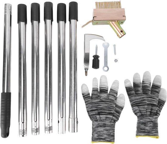 Onkruidtrekker - Wiedgereedschap - Oprit Schoonmaken - Verstelbare Handgreep - 109 kg - Zilver — afbeelding 3