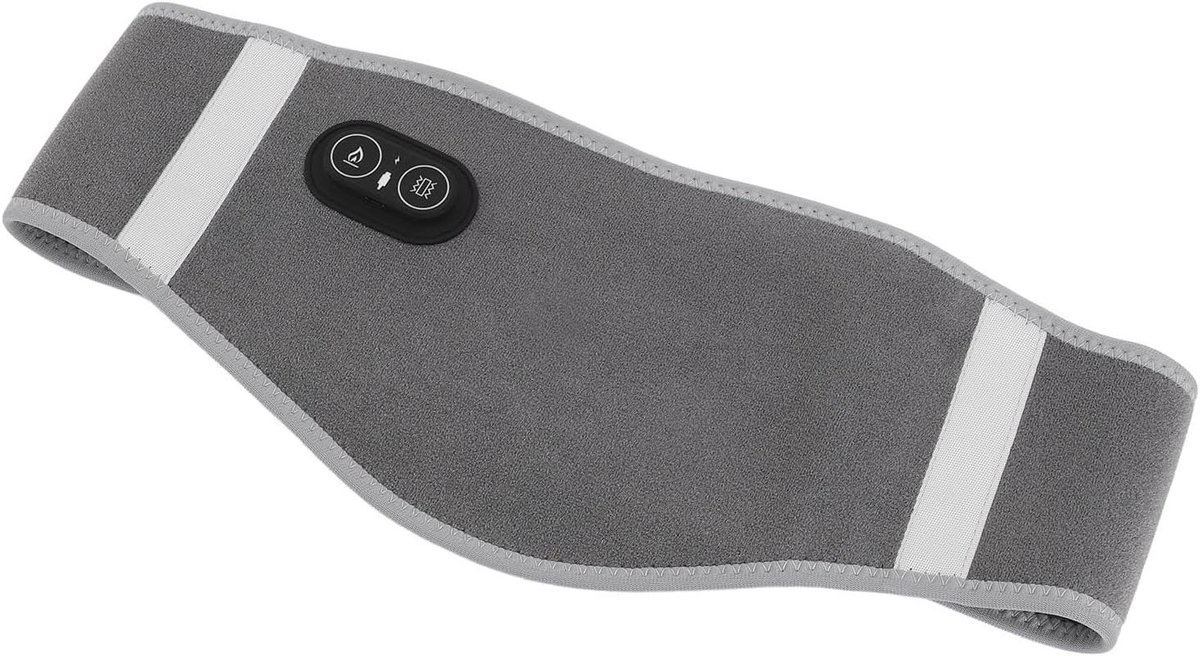 Massage Gordel - Verwarmde Band - Spierontspanning - 3 Vibratie Modi - 120 x 18 cm - Zwart