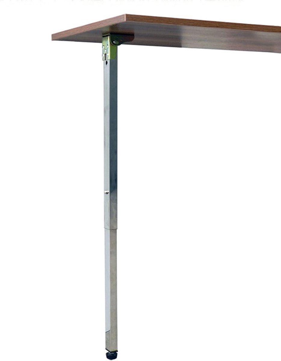 Tafelpoten - Vouwpoten - Meubelondersteuning - Verstelbaar - 70 cm - Zilver