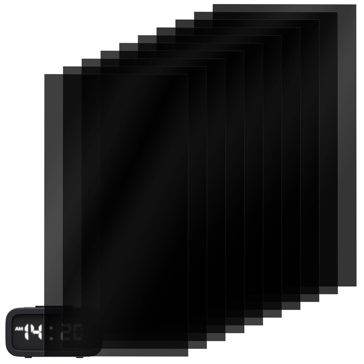 carmdering - LED Licht Dimmer Folie - Zelfklevende Verduisteringssticker - LED Afdekking - Houdt LED Zichtbaar - Duurzame Vinyl - Geen Lijmresten - Bevordert Betere Slaap - 100 Stuks