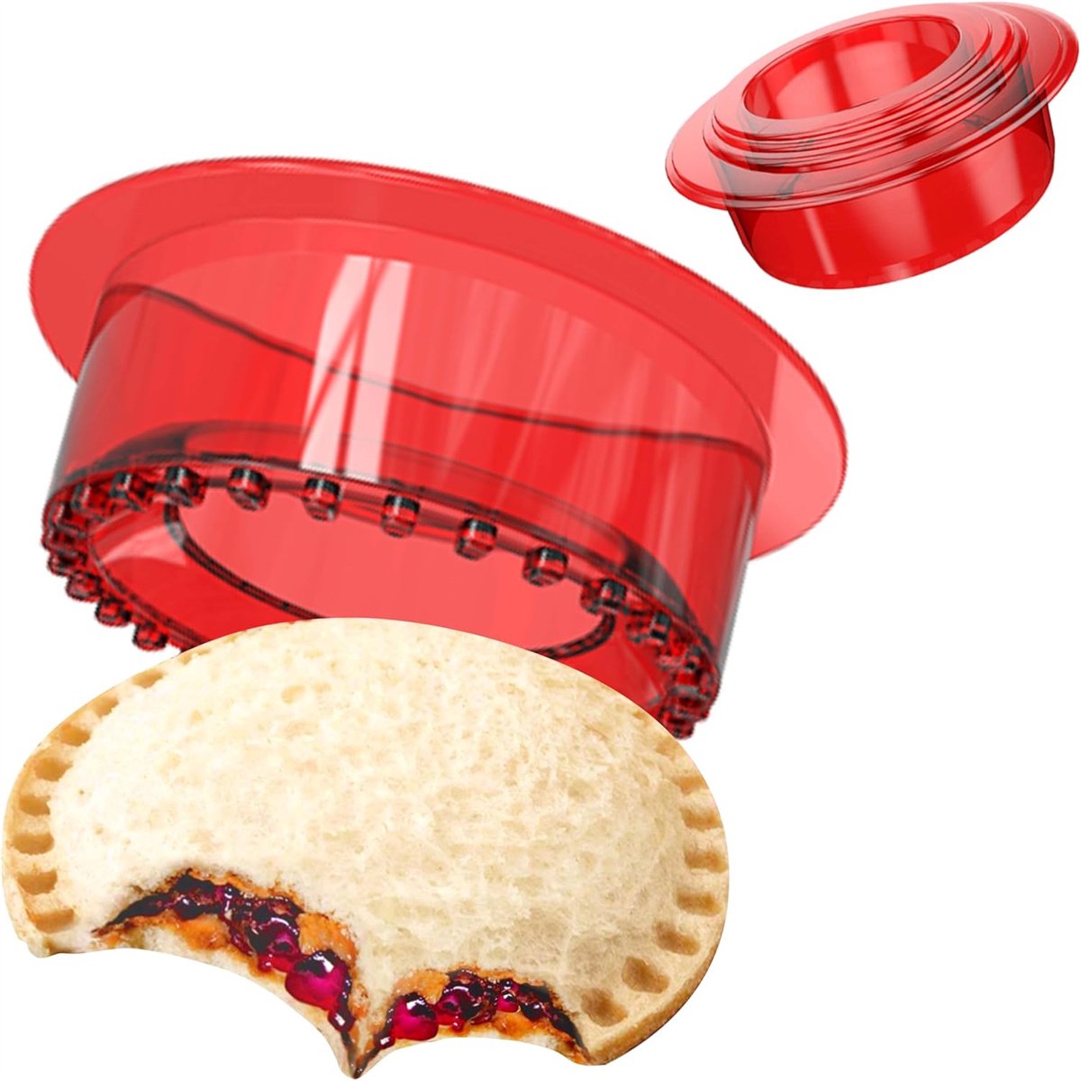 carmdering - Sandwich Uitsteker voor Kinderen – Sandwichmaker & Koekjesvorm Set – Bento Lunch Vormpjes voor Brood, Toast & Koekjes – Herbruikbare Lunchbox Accessoires – DIY Keuken Gadgets voor Kinderen en Gezin