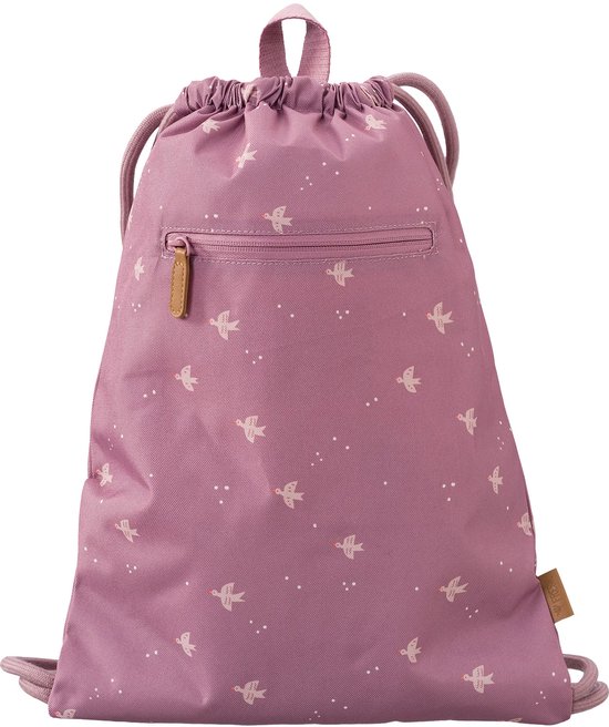 Fresk Zwemtas Meisjes - Gymtas - Waterafstotende Strandrugzak voor Kinderen – Zwemzak met Ophanglus - 38 x 27 cm - Paars - Swallow