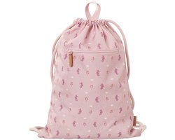 Fresk Sac de natation Filles - Sac de sport - Sac de plage déperlant pour enfants - Sac de natation avec boucle de suspension - 38 x 27 cm - Rose - Seahorse