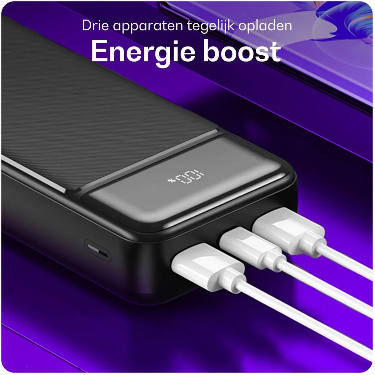 Buddi Boost - Duo Pack - 20.000 mAh Powerbank - Reisformaat - LED Display - USB-A - USB-C Snelladen - Universele Draagbare Oplader voor o.a. Samsung en iPhone - Ideaal voor Handbagage - Zwart – foto 8