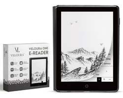 Veloura One E reader - inclusief 32GB SD kaart - 6 inch ereader met hoesje - met schermverlichting en nachtmodus - 64 GB opslag - online luisterboeken en storytel ondersteuning - nederlandstalig ebook