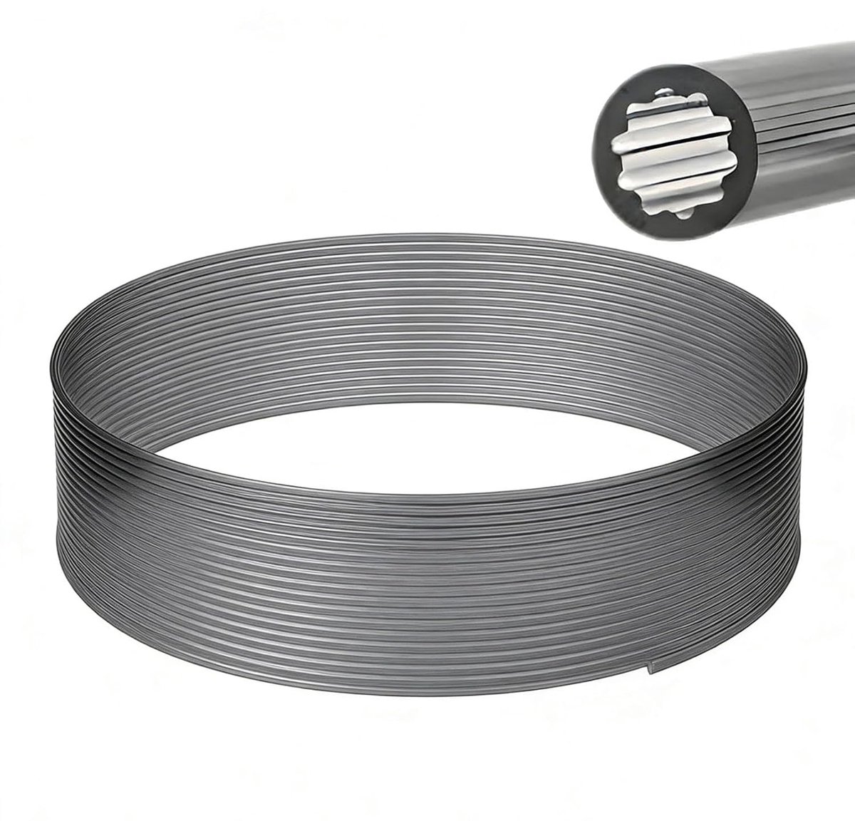 Vormige PTFE Buis - Geleidebuis Printer - Soepel Filament - Stervormig Ontwerp - 5 Meter Lengte - Wit