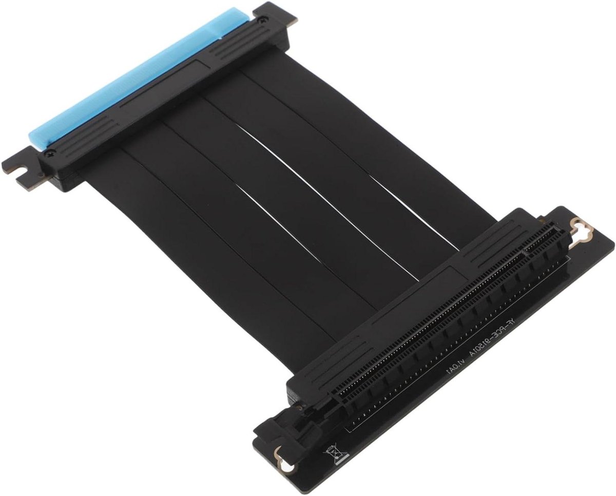 Pcie Verlengsnoer - Grafische Kaart Riser - Verticale Montage - EMI Beschermd - 2.5 cm - Zwart