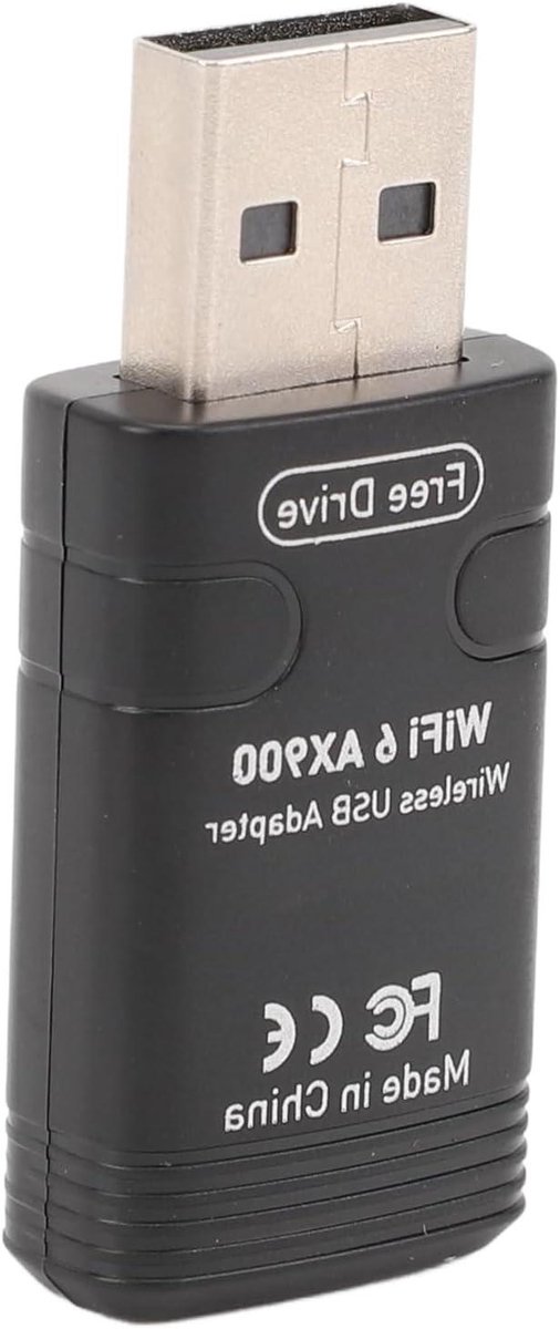 WiFi 6 Adapter - Netwerk Dongle - Snel Internet - Bluetooth 5.3 - Dual Band - Zwart
