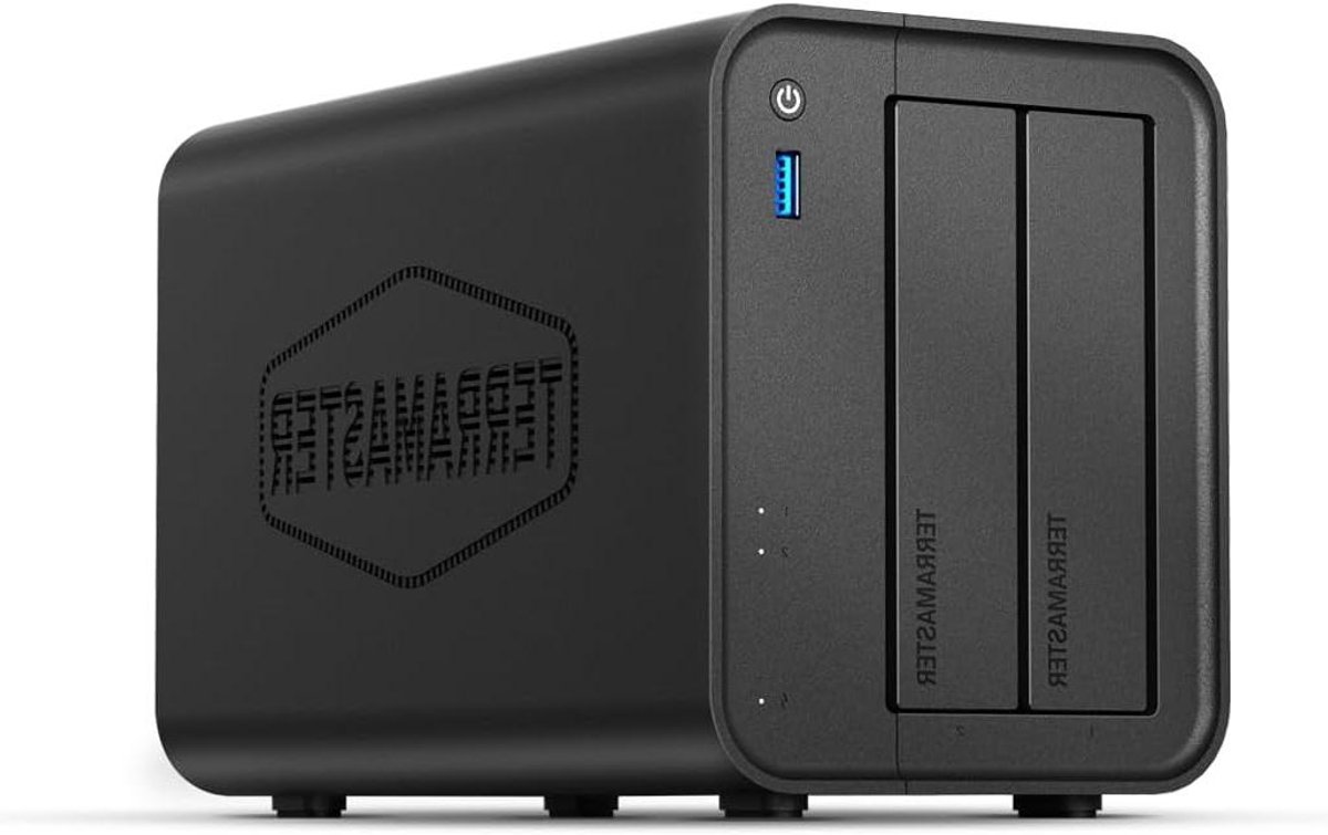 NAS Opslag - Netwerk Schijf - Multimedia Hub - Quad-Core Processor - 2 Bay 60TB - Zwart