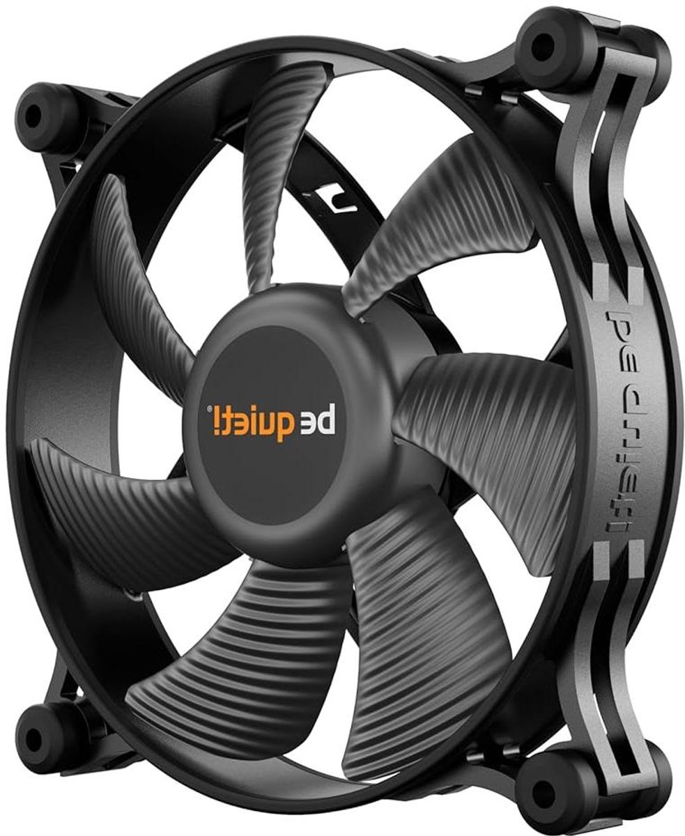 Behuizingsventilator - PC Ventilator - Stille Koeling - Anti-vibratie frame - 120mm - Zwart