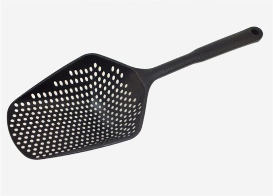 Schep Vergiet - Afvoer Zeef - Eten Koken - Lange Steel - 345 cm - Wit — afbeelding 2