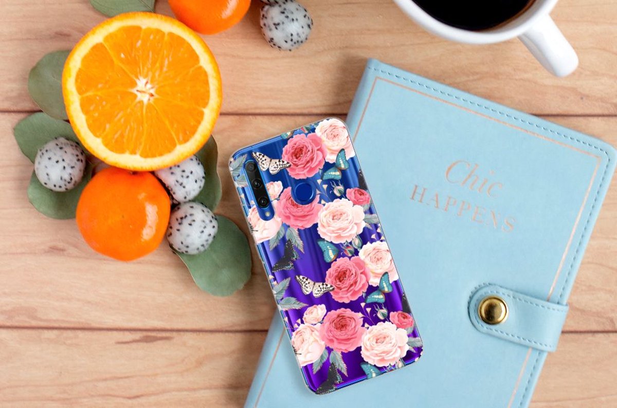 Honor 20 Lite TPU Case Butterfly Roses