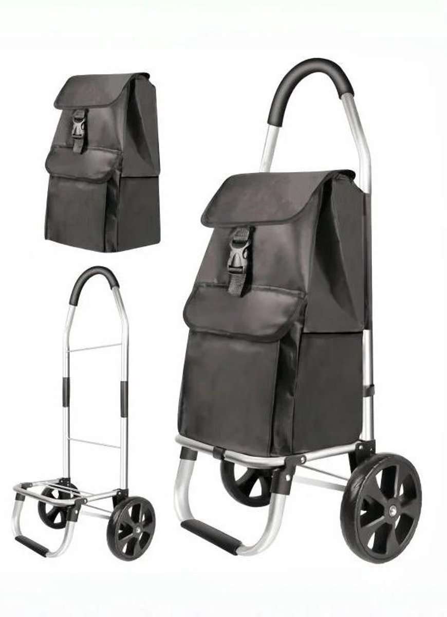 Sello! boodschappentrolley – boodschappenkar – opvouwbaar – afneembare waterdichte tas – grote wielen – lichtgewicht – 40 liter