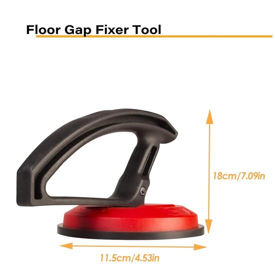 Gereedschap voor Vloernaden - Vloerherstel Kit - Vloeren Repareren - Krachtige Zuigkracht - 18 cm Hoog - Grijs — afbeelding 5
