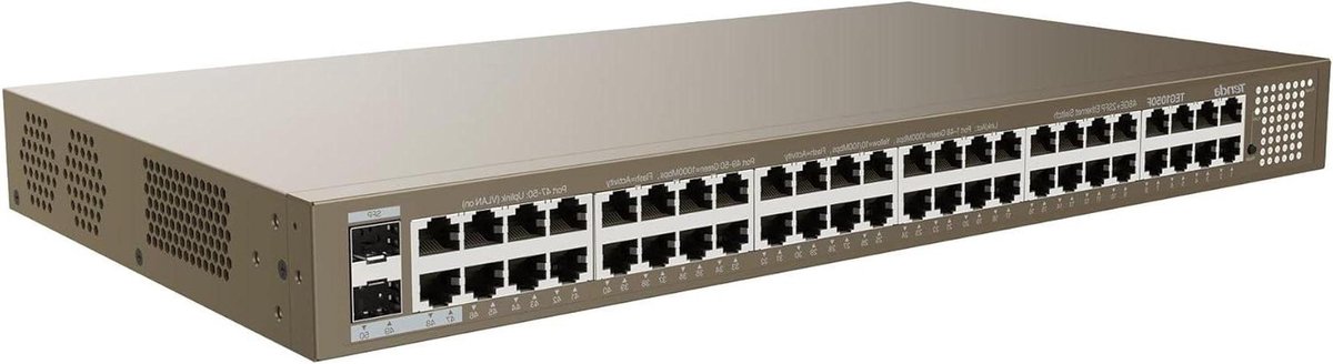 Netwerk Switch - Ethernet Hub - Netwerk Uitbreiden - 48 Gigabit Poorten - 50 Poorten Totaal - Goud