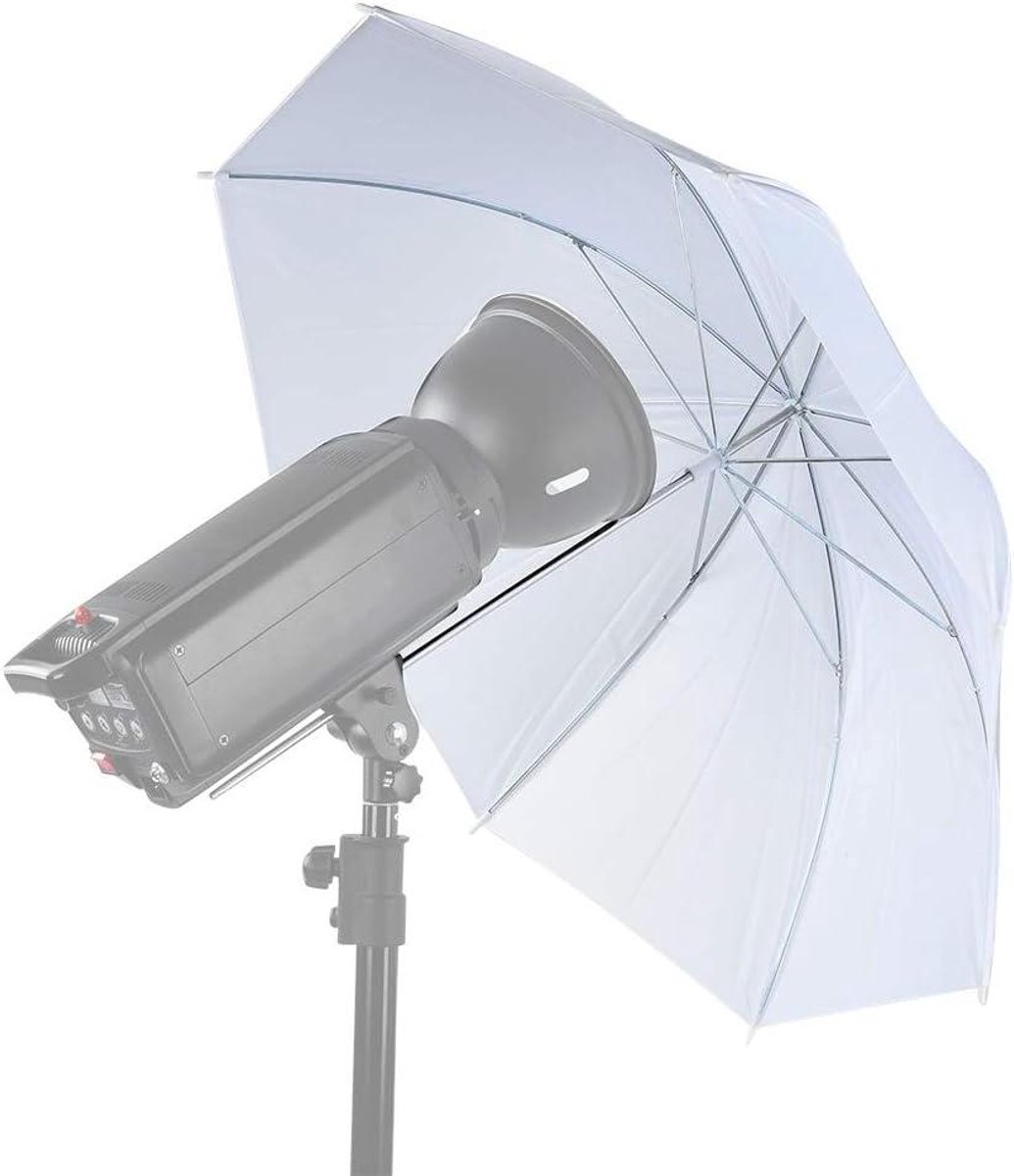 Zachte Licht Paraplu - Diffusie Paraplu - Studio Fotografie - Opvouwbaar Ontwerp - 33 Inch - Wit
