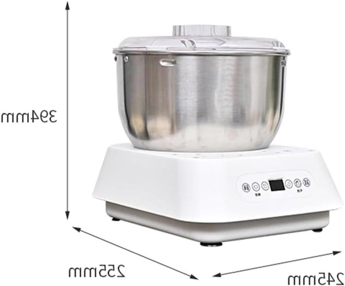 Elektrische Deegmaker - Keukenmachine Kneedmachine - Zelf Brood Maken - Thermostatische Fermentatie - 5L Capaciteit - Zilver
