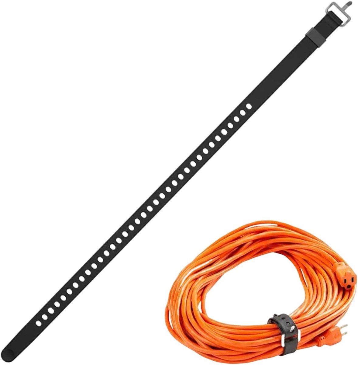 Spanbanden Nylon - Sjorsysteem Bagage - Veilig Transport - Zelfborgend Systeem - 30-70 cm - Zwart