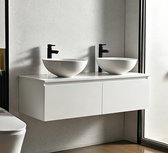 Vestland - Meuble de salle de bain blanc avec vasque - 120 cm - Ensemble de salle de bain complet