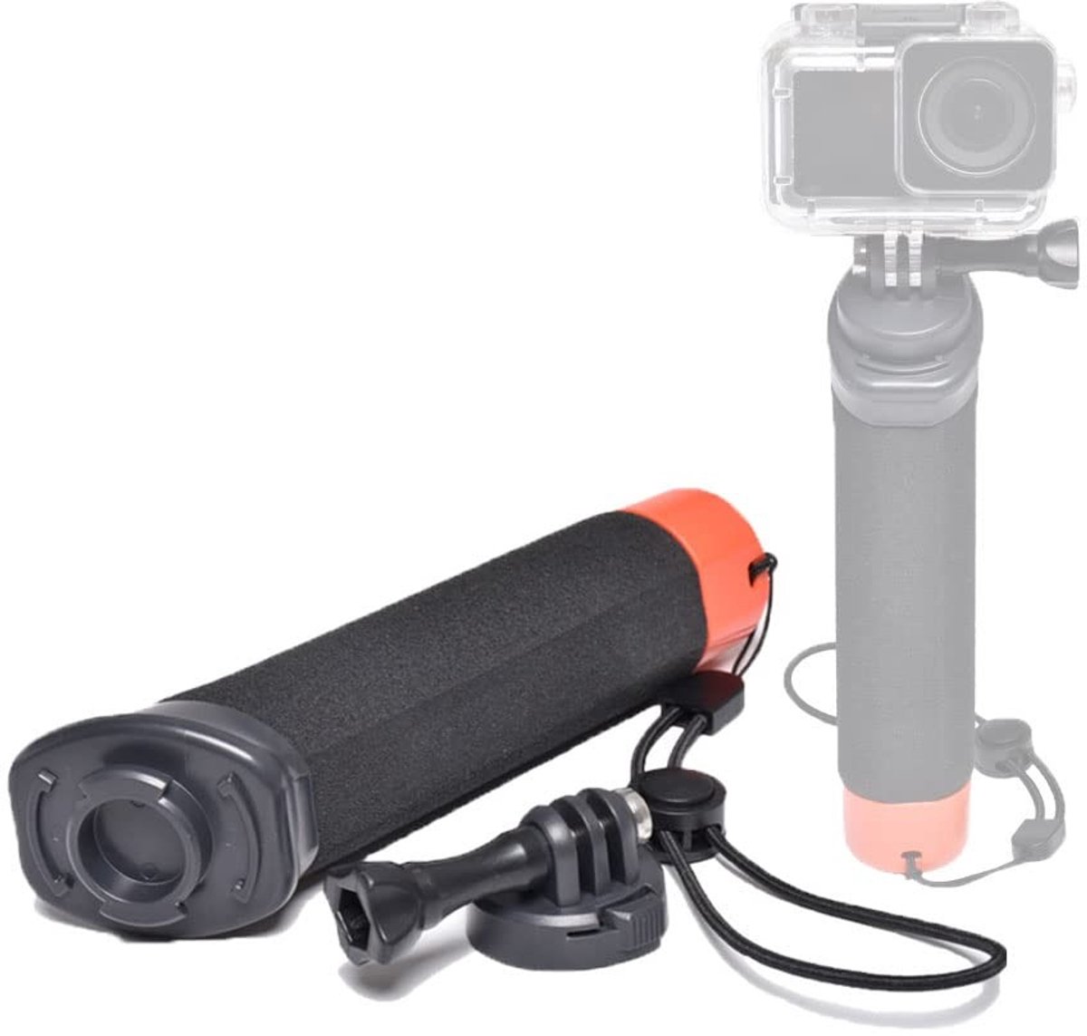 Allecto - Drijvende Handvat Camera Grip - Overwater Monopod Pole - Comfortabel en Duurzaam - Geschikt voor GoPro en Yi Sportcamera's - Voor Veili