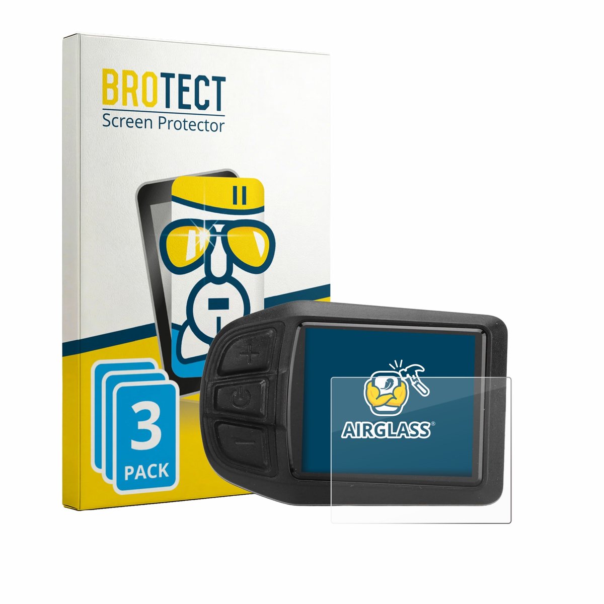 Screenprotector 3 Stuks voor Naroote Bike Computer Beschermglas transparant