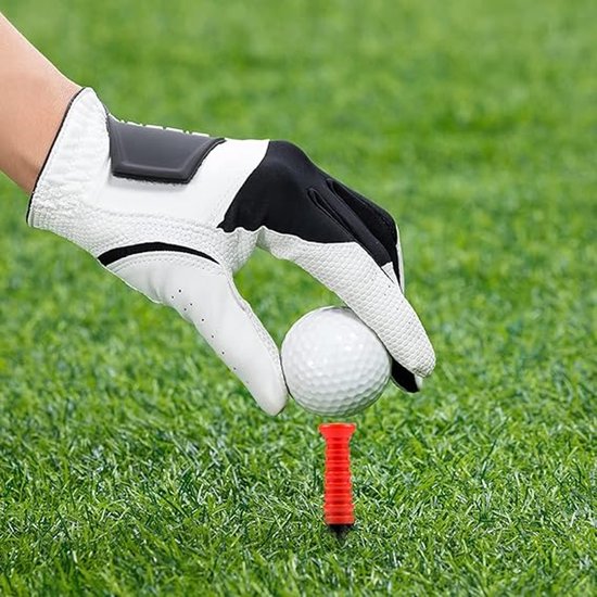 Golfladder - 10 stuks - Zachte rubberen koppen - Vijf kleuren - Vermindert wrijving en zijwaartse spin - Lengte 8.3 cm — afbeelding 3