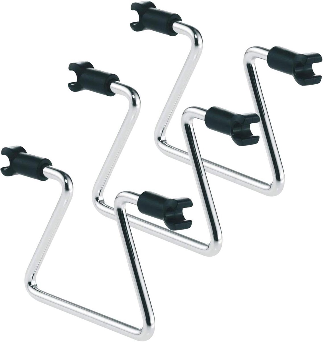 Scheidingsbeugel Kast - Verdeler Set - Kast Indelen - Eenvoudig Klikmontage - 3 Stuks - Chroom