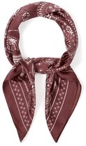 Klassieke Sjaal met Paisley Patroon - Trendy Lichtgewicht Omslagdoek - Stijlvol Accessoire voor Dagelijks Gebruik, Werk en Vakantie - 70 x 70 - Rood