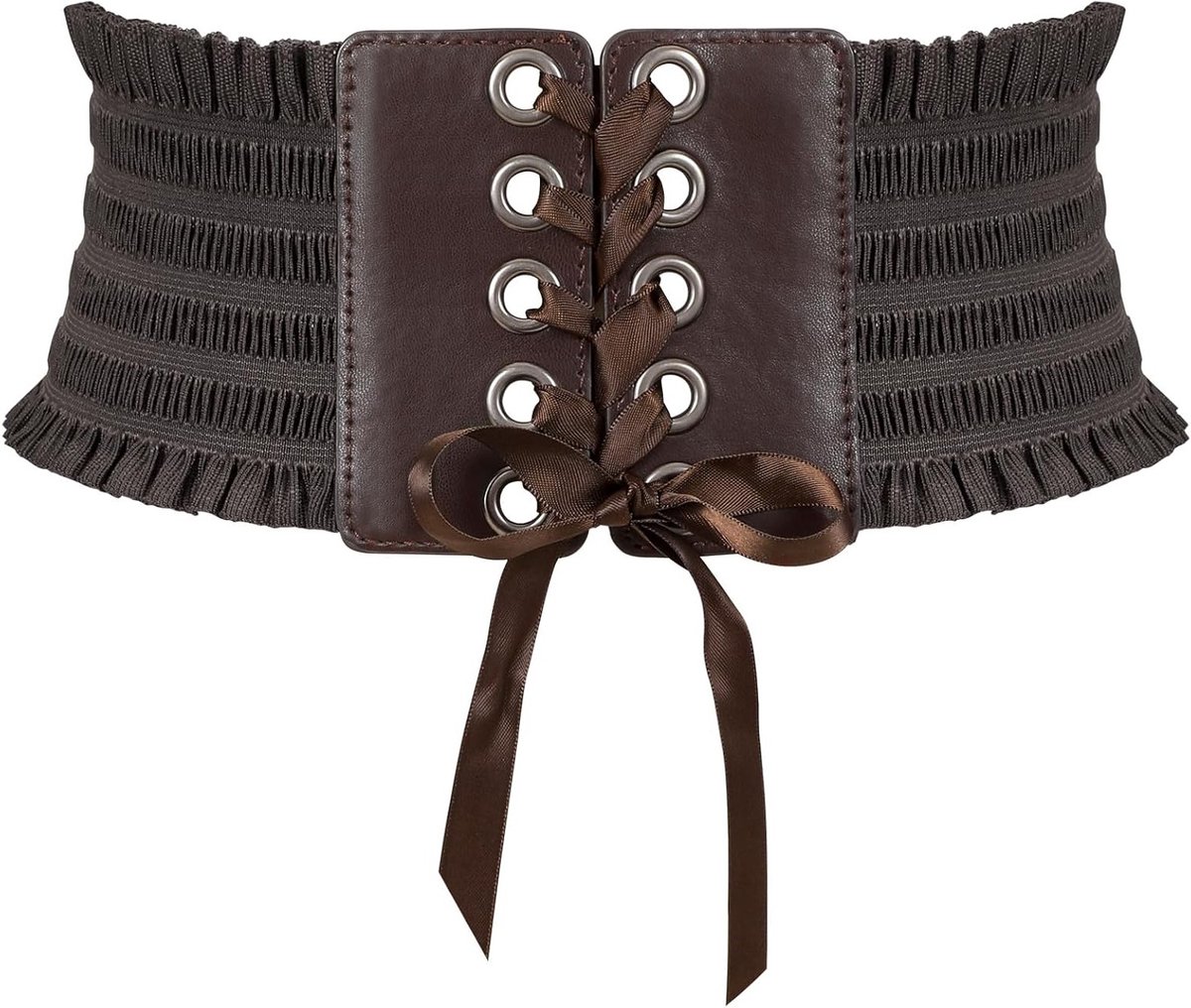 Brede Elastische Kanten Tailleband voor Dames, Perfect voor Kostuums en Corsetten, Stijlvolle Tailleaccessoire