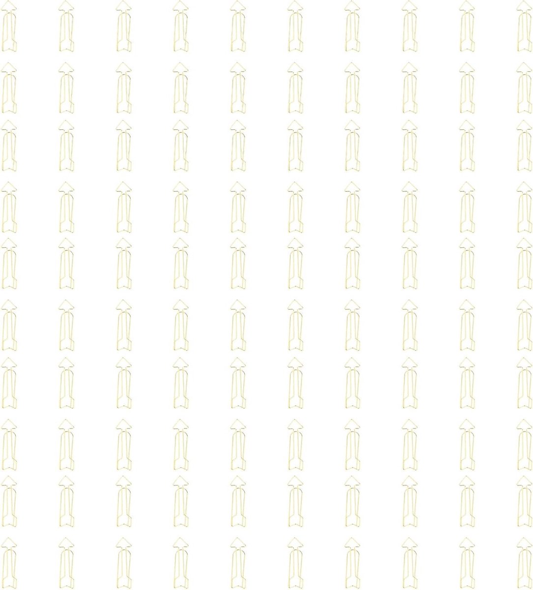100 Stuks Gouden Papierclips in Bloemvorm voor Planner, Kantoor en School - Creatieve Kantooraccessoires voor Documentorganisatie en Bestandsclassificatie
