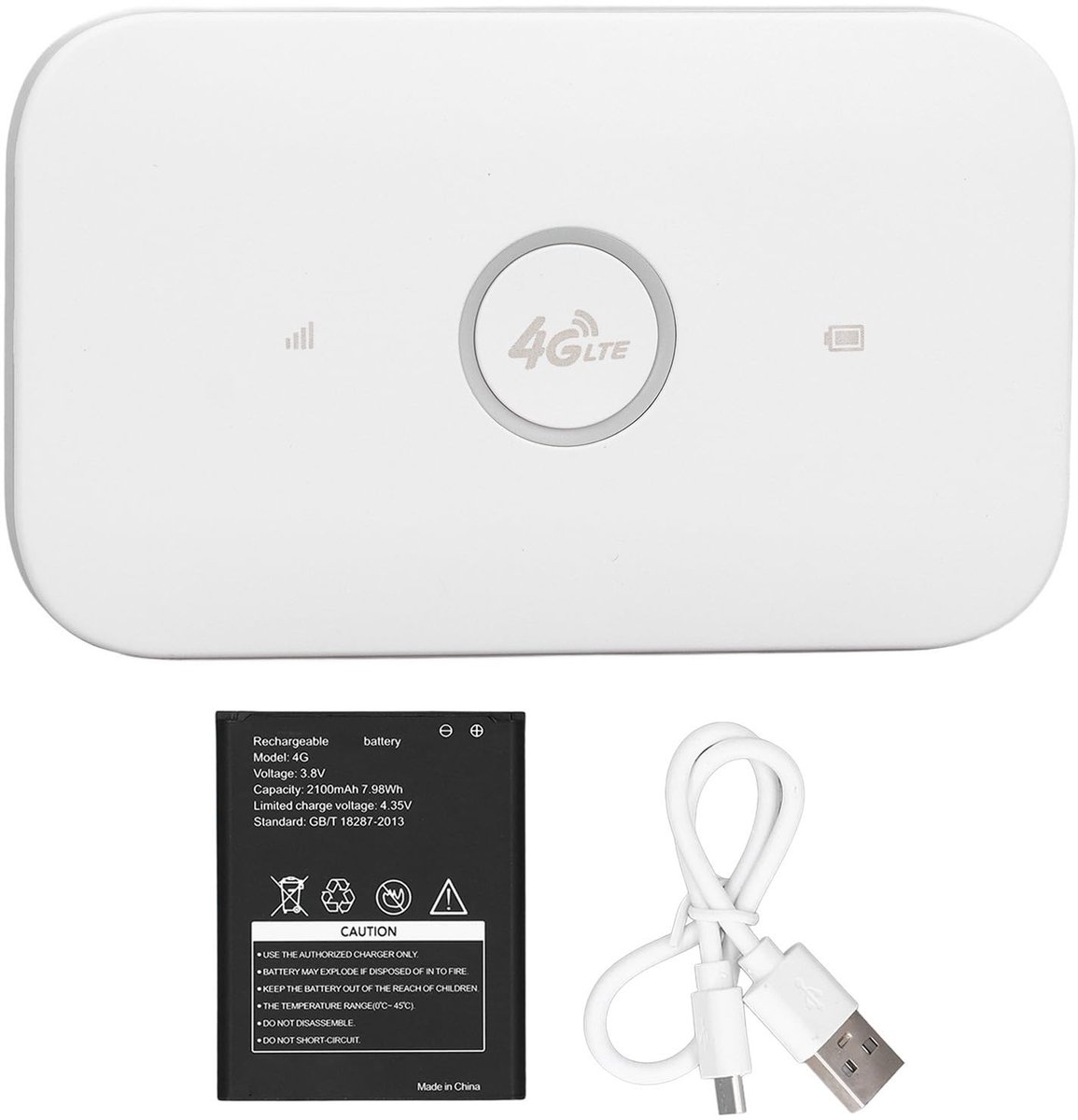Golden crown - Mobiele Hotspot Router - 4G LTE Draagbare WiFi - 300Mbps Snelheid - Geschikt voor 10 Gebruikers - Ideaal voor Thuis en Reizen - Compact f...