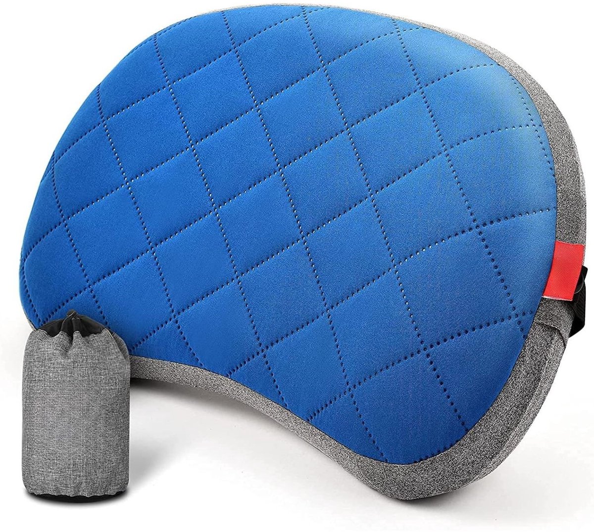 Opblaasbaar Kussen - Reiskussen - Kampeer Kussen Opblaasbaar - Kampeerkussen - Lichtgewicht En Snel Opblaasbaar - Kussen - Geschikt voor buiten - Lichtgewicht en draagbaar - Blauw - 1 Stuk - van Imperatoris