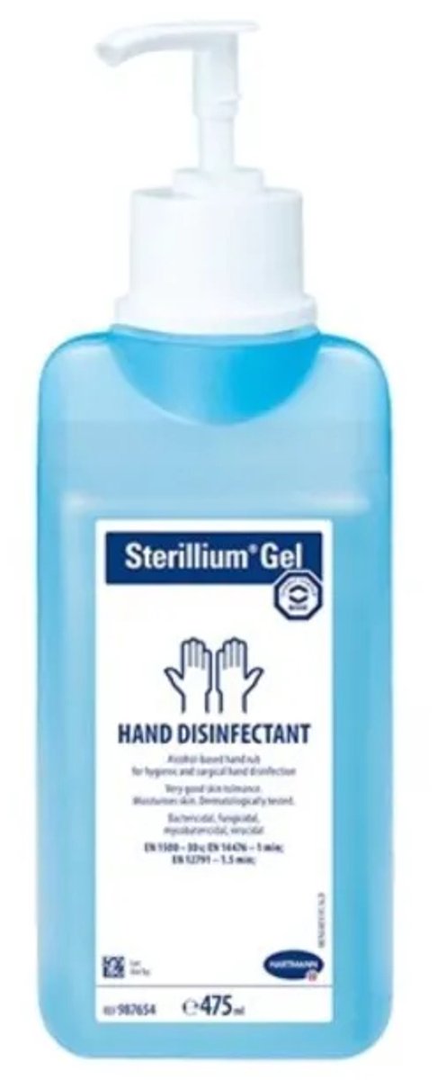 Sterillium pure gel met pomp- 20 x 475 ml voordeelverpakking