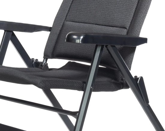 Happy Rhino - Campingstoel Sumava XL - Vouwstoelen - Zwart - 5,5kg - 3D mesh - 46 x 5.5 x 52 cm van Merkloos — afbeelding 2