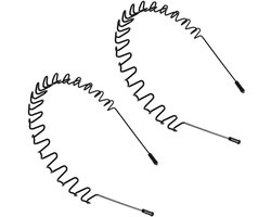 2 stuks metalen haarband, golvende hoofdband, uniseks, antislip, elastische hoofdband, voor outdoor, sport, yoga, make-up