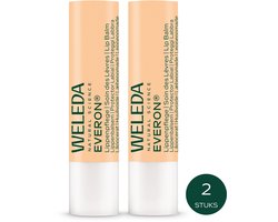 Weleda Everon Lippenbalsem - (2 ) - Geur Van Vanille En Rozen - Verzorgende en Beschermende Lippenbalsem - Houdt Je Lippen Zacht & Soepel - Beschermt Tegen Uitdroging - 100% Natuurlijke Ingrediënten - 4,8 g - 2 stuks