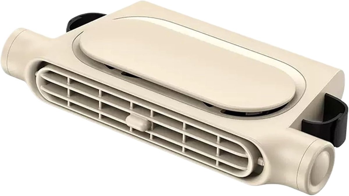 VHV - Autoventilator achterbank wit 3 standen compact hoofdsteun model met verstelbare luchtstroom voor auto camper truck en dagelijks rijden
