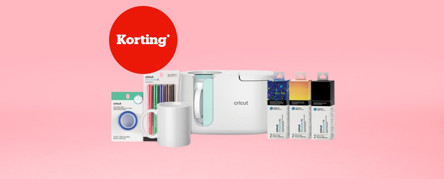 Korting* op Cricut Korting* op Cricut