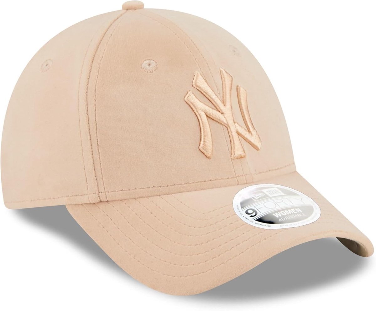 Pet - Dames Cap - Sport & vrije tijd - Velours design - One size - Beige