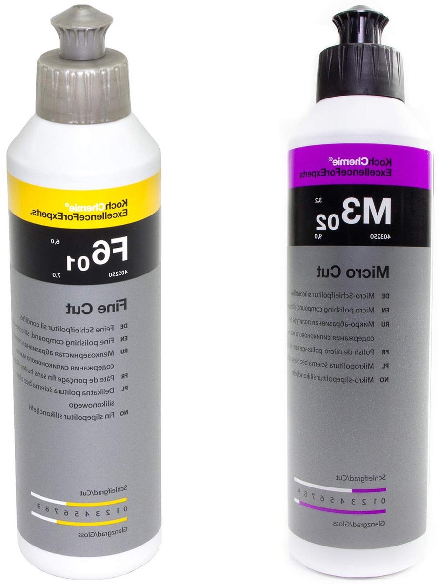 Polijstpasta Set - Auto poetsmiddel - Lak Verfraaien - Fijn & Finish - 2x 250 ml - Niet van toepassing
