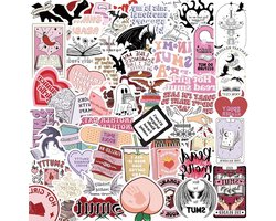 104 Aesthetic Bookish Stickers voor Laptop, Kindle, MacBook en Journal - Waterproof Anime Stickers voor Boekliefhebbers en Scrapbooking