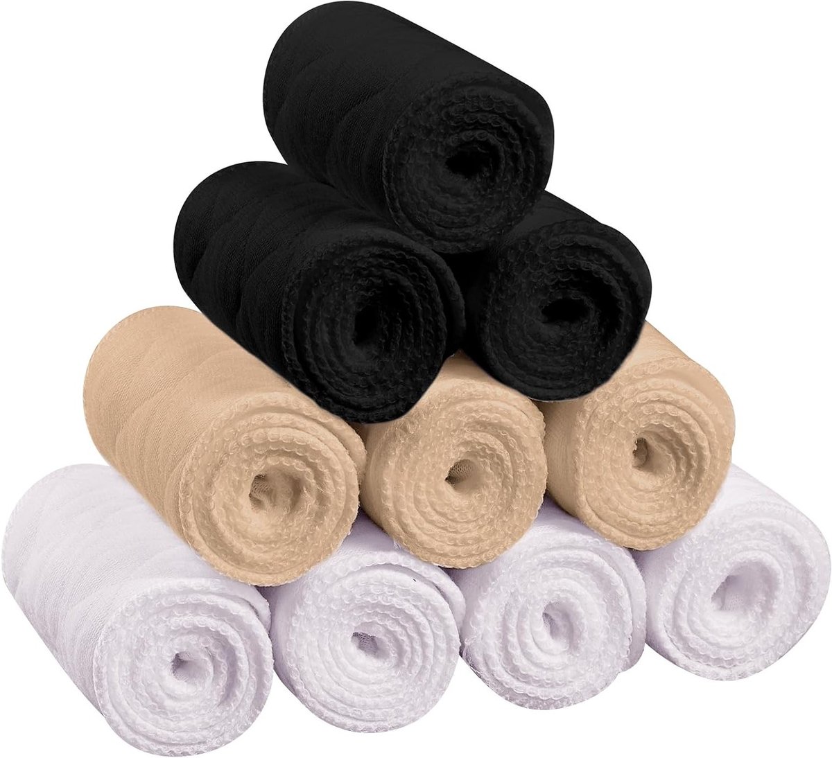 10 Stuks Katoenen Bh Liner - Rechthoekige Onder-Bh Pads met 3 Lagen voor Zweetabsorptie en Comfort voor Vrouwen
