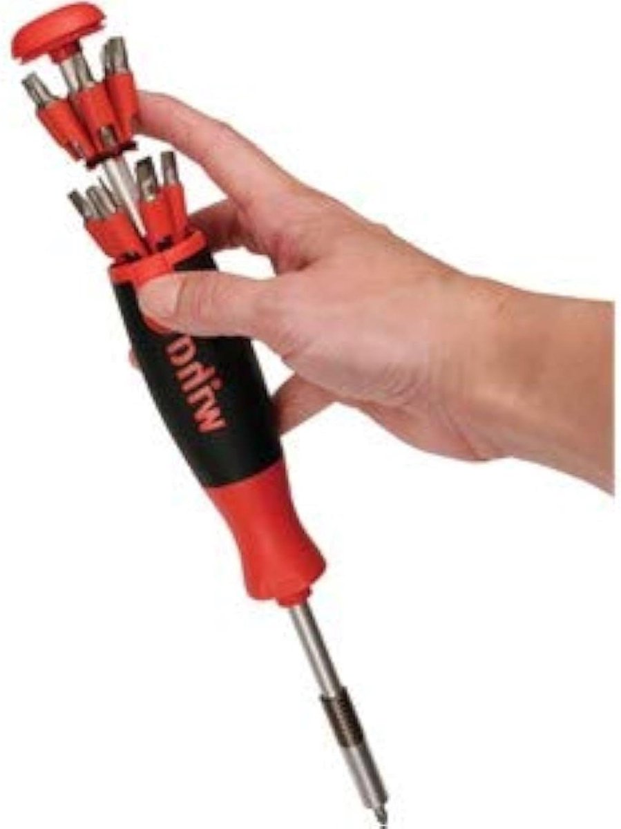 Schroevendraaier Kit - Multitool Schroevendraaier - Meubelmontage Klussen - 26-in-1 Bits - 25x25x25 mm - Rood