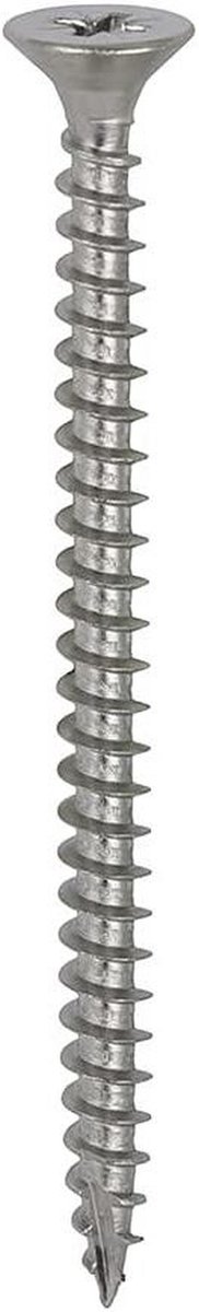 Schroeven - Bevestigingsmateriaal - Duurzaam Bevestigen - A4 Roestvrij Staal - 75mm Schroefdraad - Zilver
