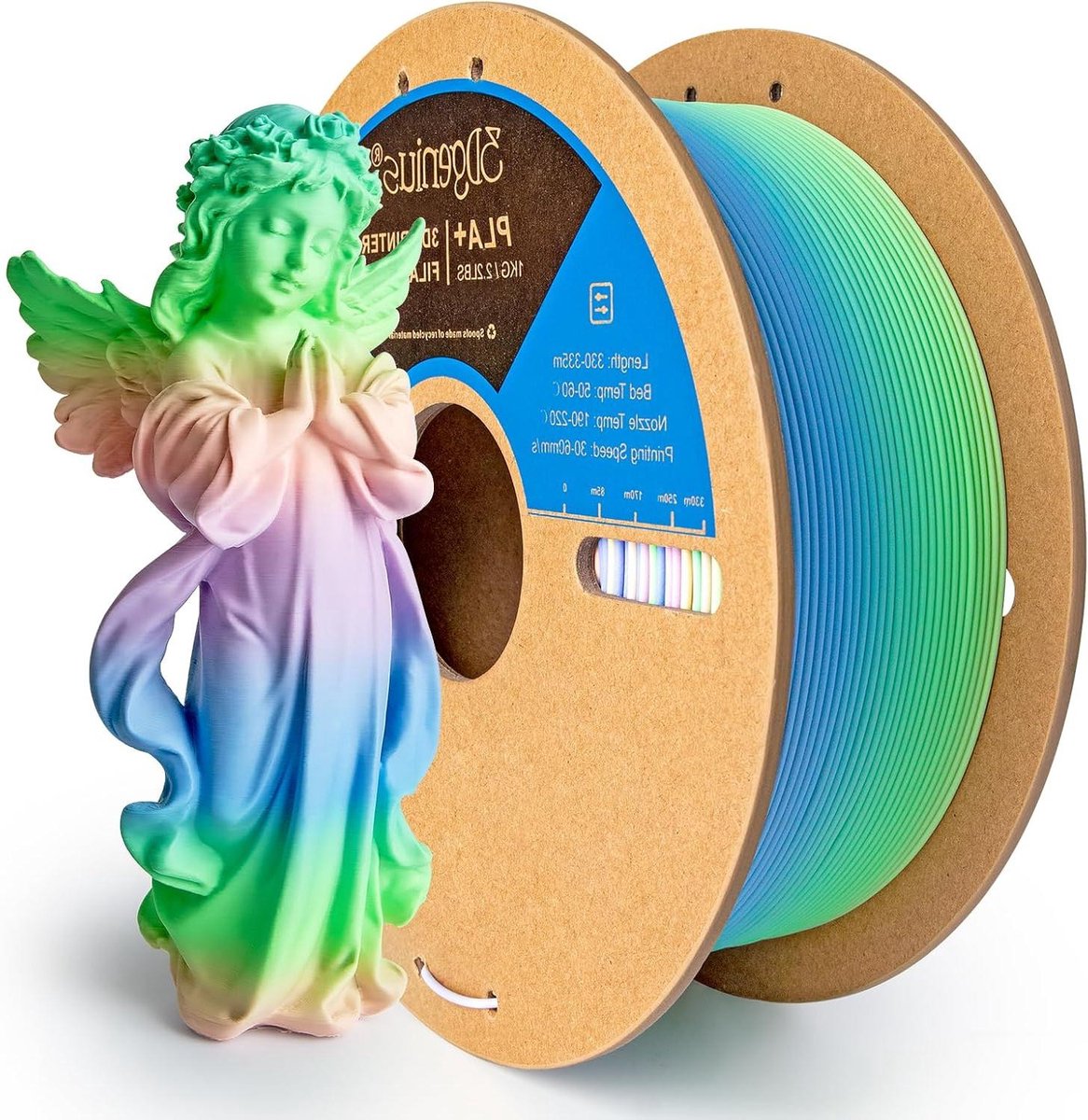 Zijde PLA Filament - 3D Printer Filament - 3D Prints Maken - Snel Kleur Veranderend - 1.75 mm 1 kg