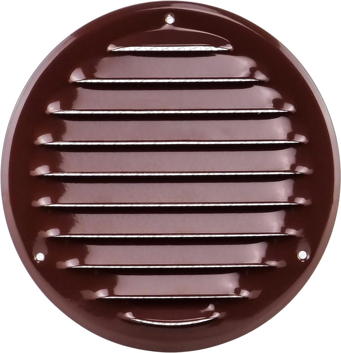 Ventilatierooster - Luchtrooster Afvoer - Luchtstroom Reguleren - Met insectengaas - 125mm Buisdiameter - Bruin