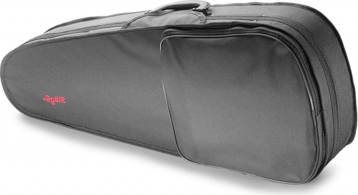 Ukulele Koffer - Instrument Tas - Muziek Transport - Vormgegeven Interieur - 71 cm - Zwart